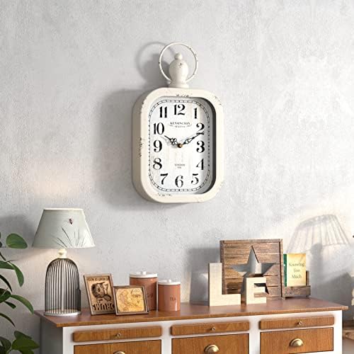 Menterry Small Retro Rectangle Wall Clock - Image 5