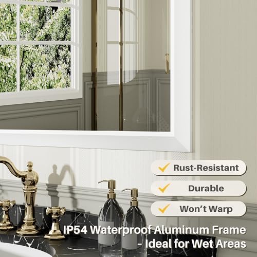 Briivue Bathroom Wall Mirror, 60x36 Inch - Image 3