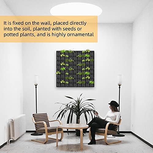 Hanging Planting Grow Bags, 72 Pockets Hanging Vertical Wall Planter Wall - Image 6