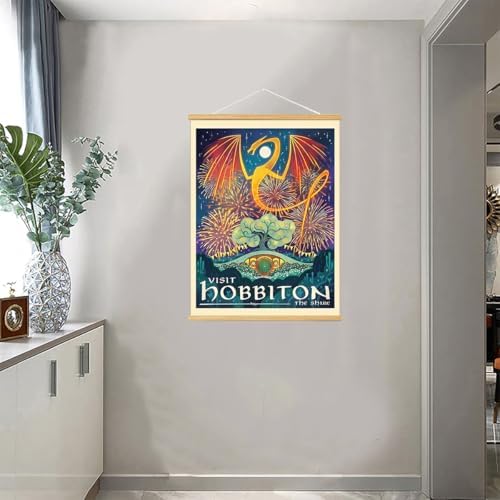 Middle Earth Landscape Wall Art Prints Canvas PaintingFantasy Posters, Wall - Image 3