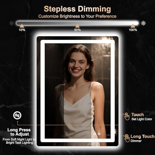 Delma 32x24 LED Bathroom Vanity Mirror - Image 3