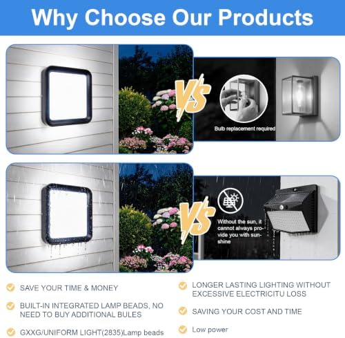 36W LED Outdoor Wall Sconces Black Exterior Lighting Fixture - Image 3
