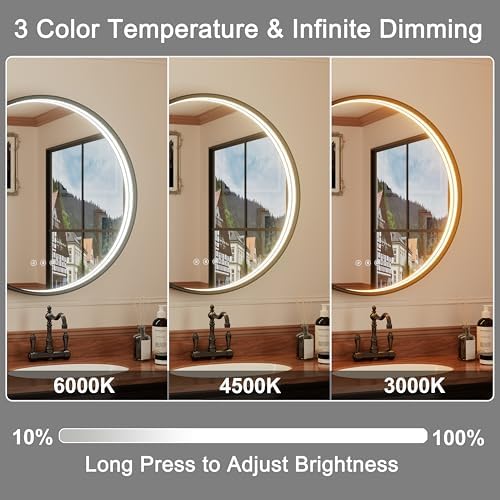 26 Inch Bluetooth Bathroom Mirror - Image 4