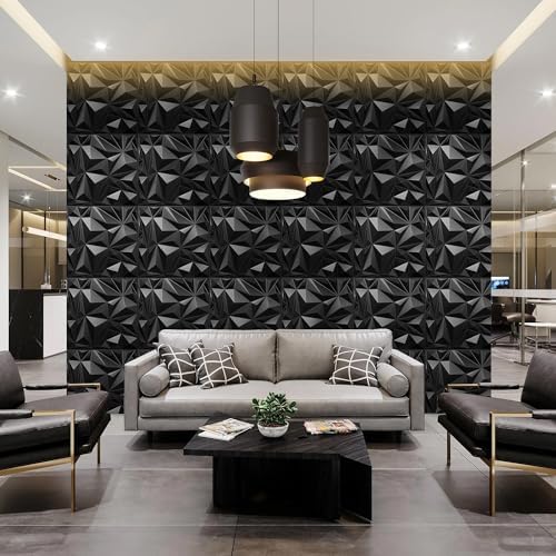 STICKGOO 3D Wall Panels, 12 Pack, 19.7''x19.7'' - Image 2
