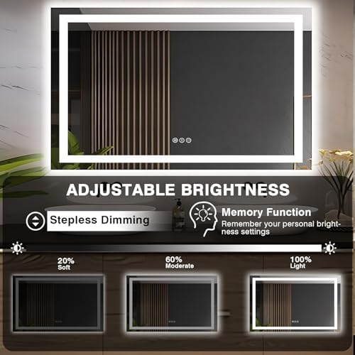 EchosLife 55"x36" LED Bathroom Mirrors - Image 5