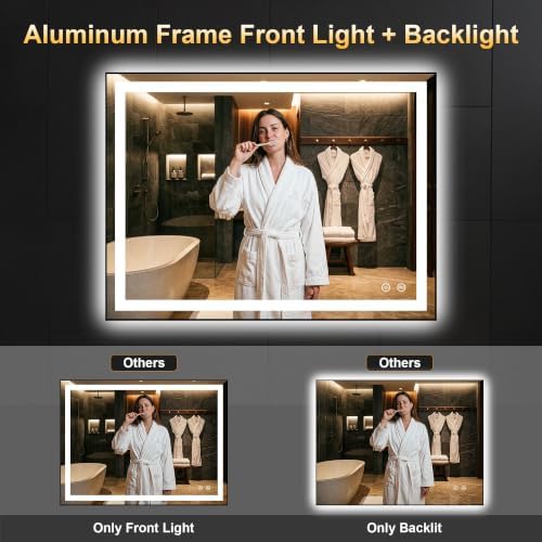 LED Bathroom Mirror with Light, 30x40 Vanity Mirror - Image 6