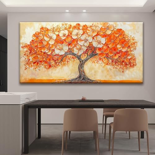 Suconvng Canvas Art Wall Decor Orange Tree Large Wall Art - Image 6