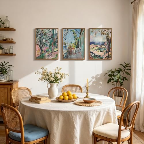 WENGTIAO 3pcs Framed Matisse St. Tropez Landscape Canvas Wall Art - Image 3