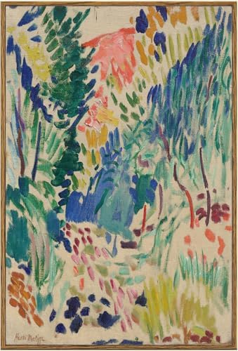 KBKBART Framed Henri Matisse Wall Art, Colorful Abstract Artwork 16x24inch by KBKBART