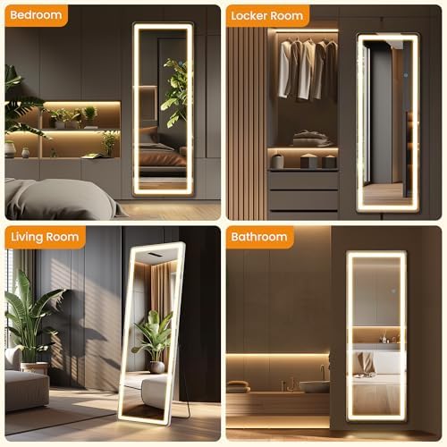 LED Rectangular Full Length Mirror - Image 6