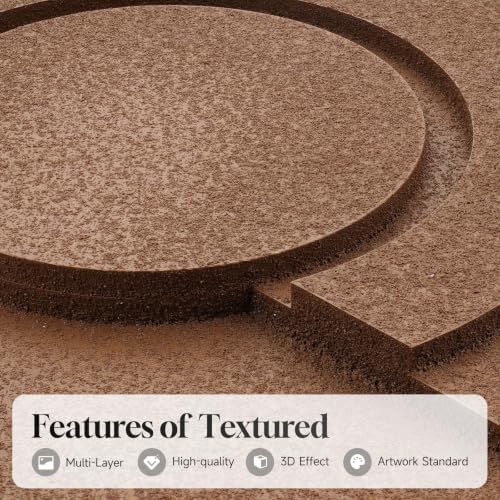 Large 3D Textured Framed Neutral Abstract Wall Art - Image 3