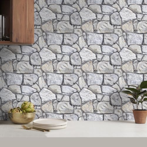 COMSTICKC 3D Faux Stone Wall Panels Peel and Stick - Image 6
