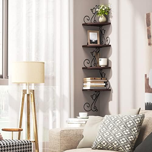 Alsonerbay 4-Tier Cat Shaped Corner Floating Shelf Wall Mount - Image 5