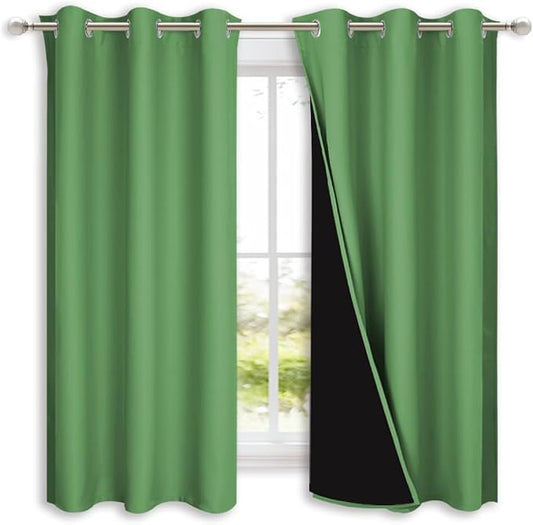 NICETOWN 100% Blackout Short Curtains by NICETOWN