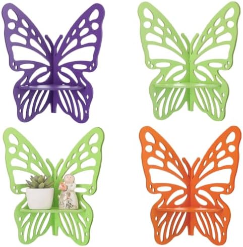 Novabright 3 Pcs Butterfly Floating Corner Shelves Butterfly Wall Mounted - Image 6