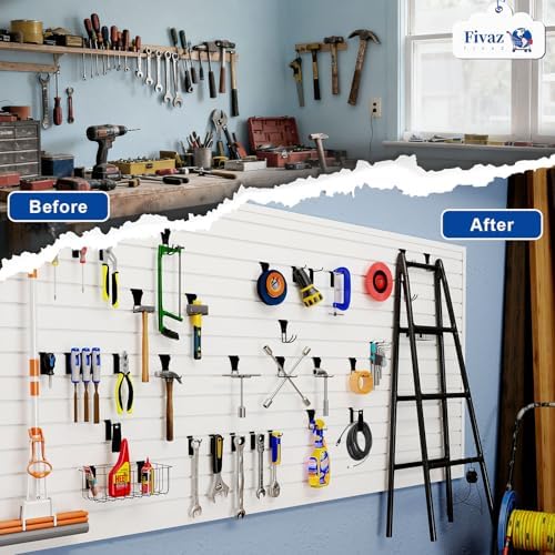 PVC Slatwall Panels, 4 ft x 8 ft Garage Wall Storage Systems - Image 2