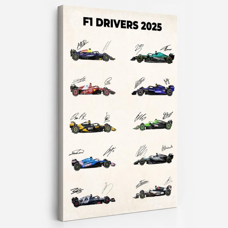 InkFlow Posters Race Car Collection Canvas Poster by InkFlowPosters