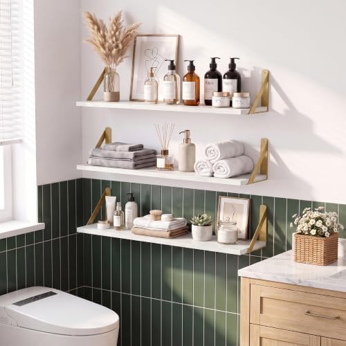 White Shelves for Wall 24x6 Inch - Image 2