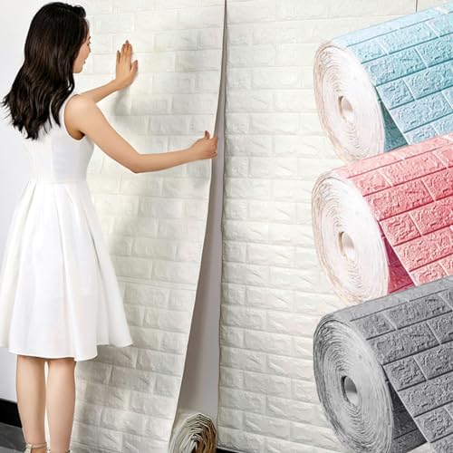 ECYC Ltd 3D Foam Brick Wall Panels, Faux Brick Peel and Stick 3D Foam Wallpaper - Image 2