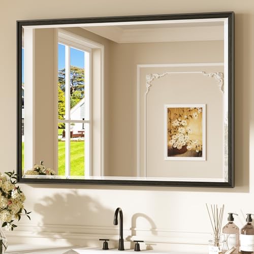 Keonjinn Black Framed Bathroom Mirrors by Keonjinn