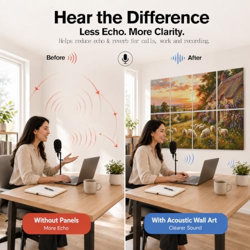 peaudny Self-Adhesive Art wall Acoustic Panels - Image 6