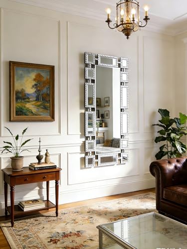 Large 47"x24" Decorative Mirror - Image 6