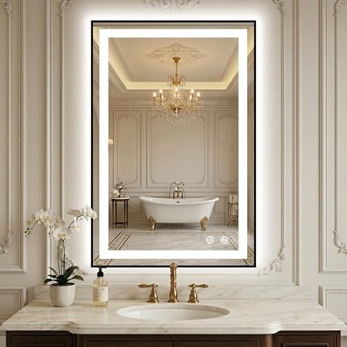 LED Bathroom Mirror with Lights by FICTOR