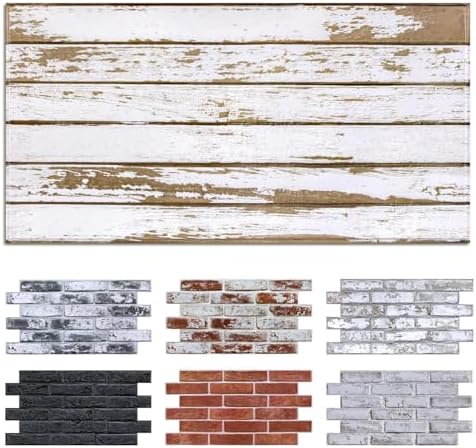 Commomy Faux Wood 3D Peel and Stick Wall Stickers, Thin Urltra PVC by CommomyDecor