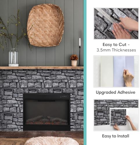 Commomy Faux Stone Peel and Stick Wall Panels - Image 5