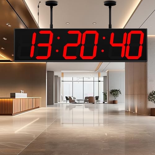 CHKOSDA 28 Inch Large Double Sided Digital Wall Clock by CHKOSDA