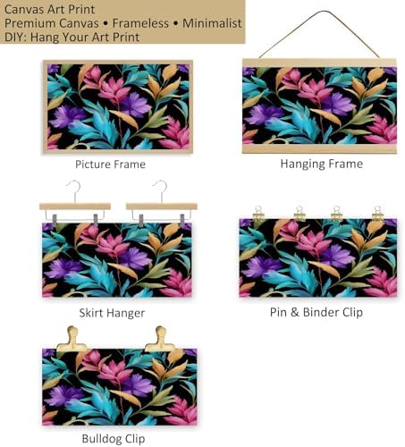 Canvas Wall Art for Living Room Decor Surreal Botanical Floral Canvas Prints - Image 6