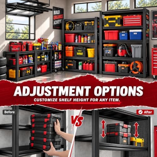Heavy Duty 5 Tier Garage Shelving - Image 5