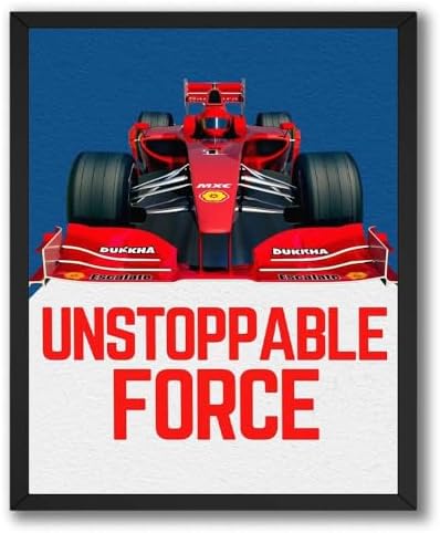 InkFlow Posters Racing Car Canvas Poster by InkFlowPosters