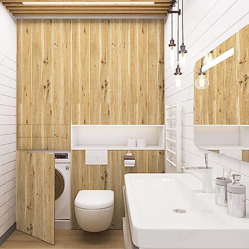 Yun-aeon Realistic Wood Peel and Stick Wallpaper 17.7"x120" Contact Paper Grain - Image 4
