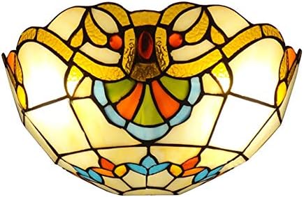 LITFAD Tiffany-Style Wall Light Fixtures Victorian Design Handmade Stained by LITFAD