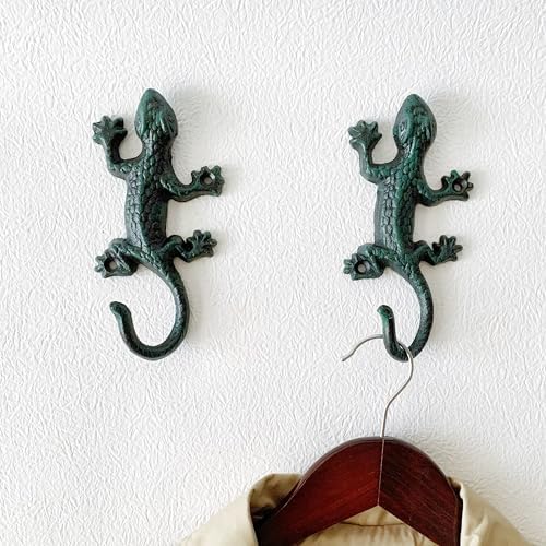 Rustic Gecko-Shaped Decorative Wall Hook Rack Hangers - Image 6