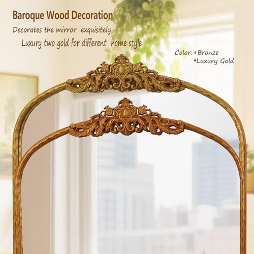 Gold Arched Antique Mirror 32"x24" - Image 5