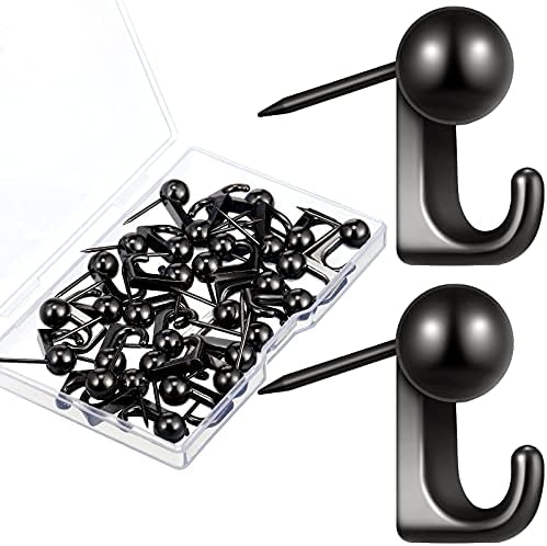 Jetec 30 Pcs Metal Push Pin Hangers Pin Wall Hook by Jetec