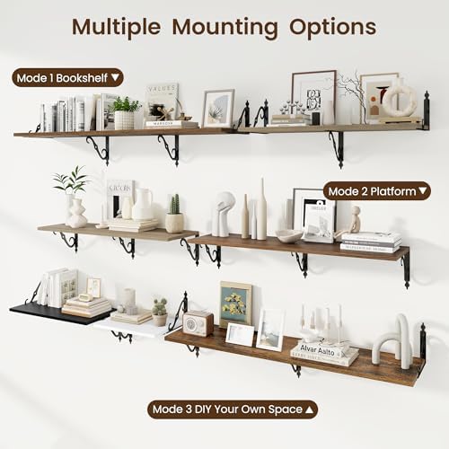 RICHFOCUS 12 Inch Deep Floating Shelves - Image 5