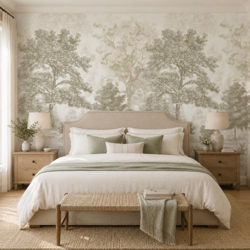 Zeeko Vintage Forest Wall Murals Peel and Stick 148" W x 98" H - Image 3
