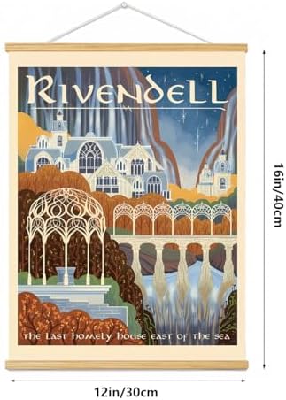 Middle Earth Landscape Wall Art Prints Canvas PaintingFantasy Posters, Wall - Image 4