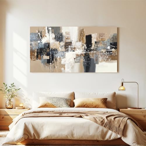 Tsomzxng Black Abstract Canvas Wall Art Decor - Image 3