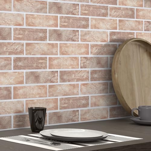 8-Pack 3D Faux Brick Acoustic Wall Panels, 11.8" x 11.8" Peel and Stick PET - Image 6