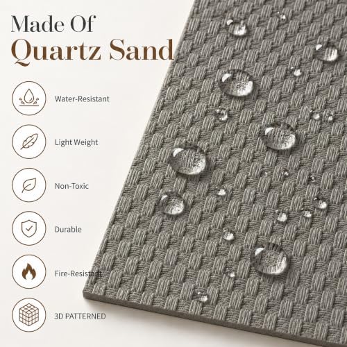 VooBang 8-Pack 3D Wall Panels, Quartz Sand Mixed Material, Bendable & Cut-Free - Image 4