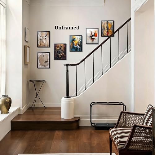 Modern Abstract Music Wall Art Set of 6, Unframed Canvas Posters Prints - Image 7