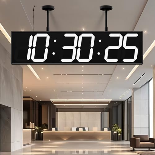 CHKOSDA 28 Inch Large Double Sided Digital Wall Clock by CHKOSDA