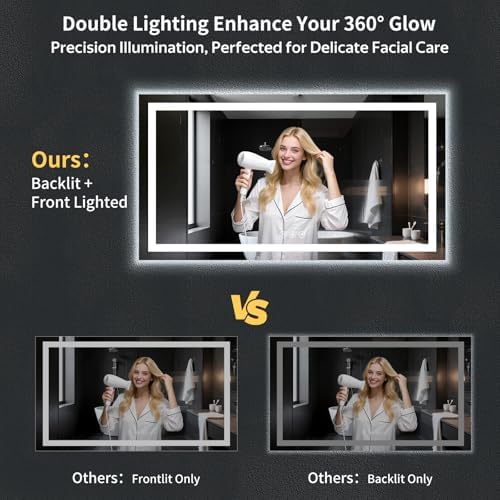 60"x30" LED Bathroom Mirror - Image 4