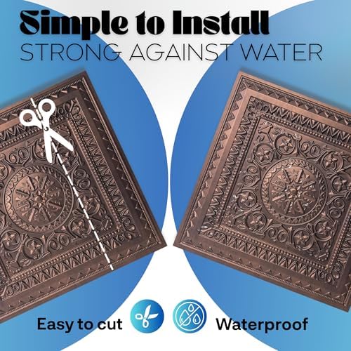 Art3d PVC Drop Ceiling Tiles 24x24 in, 48 Sq.Ft - Image 4