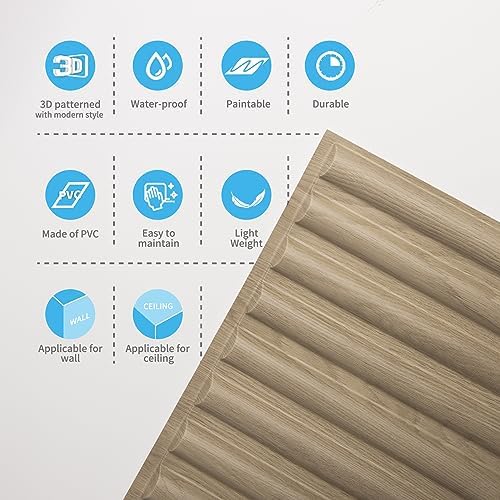 Art3d Semi-Cylinder 3D Drop Ceiling Tiles, 2 x 4 ft - Image 6