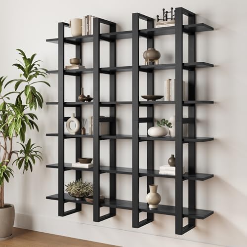 Nathan James Benji Mid Century Wall Unit Bookcase, Decorative Floating 3-Tier by Unknown